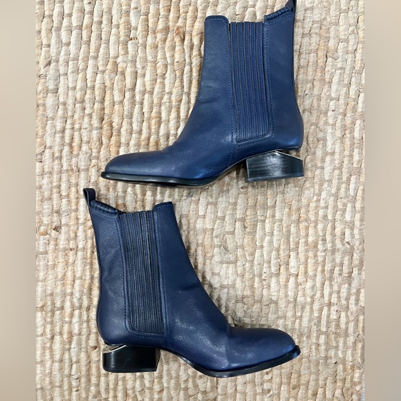 Alexander Wang Kane Boot Leather Boot Navy’s - Picture 3 of 7